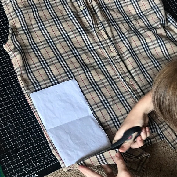 Authentic Upcycled BURBERRY Patchwork Face Mask - Picture 11 of 16